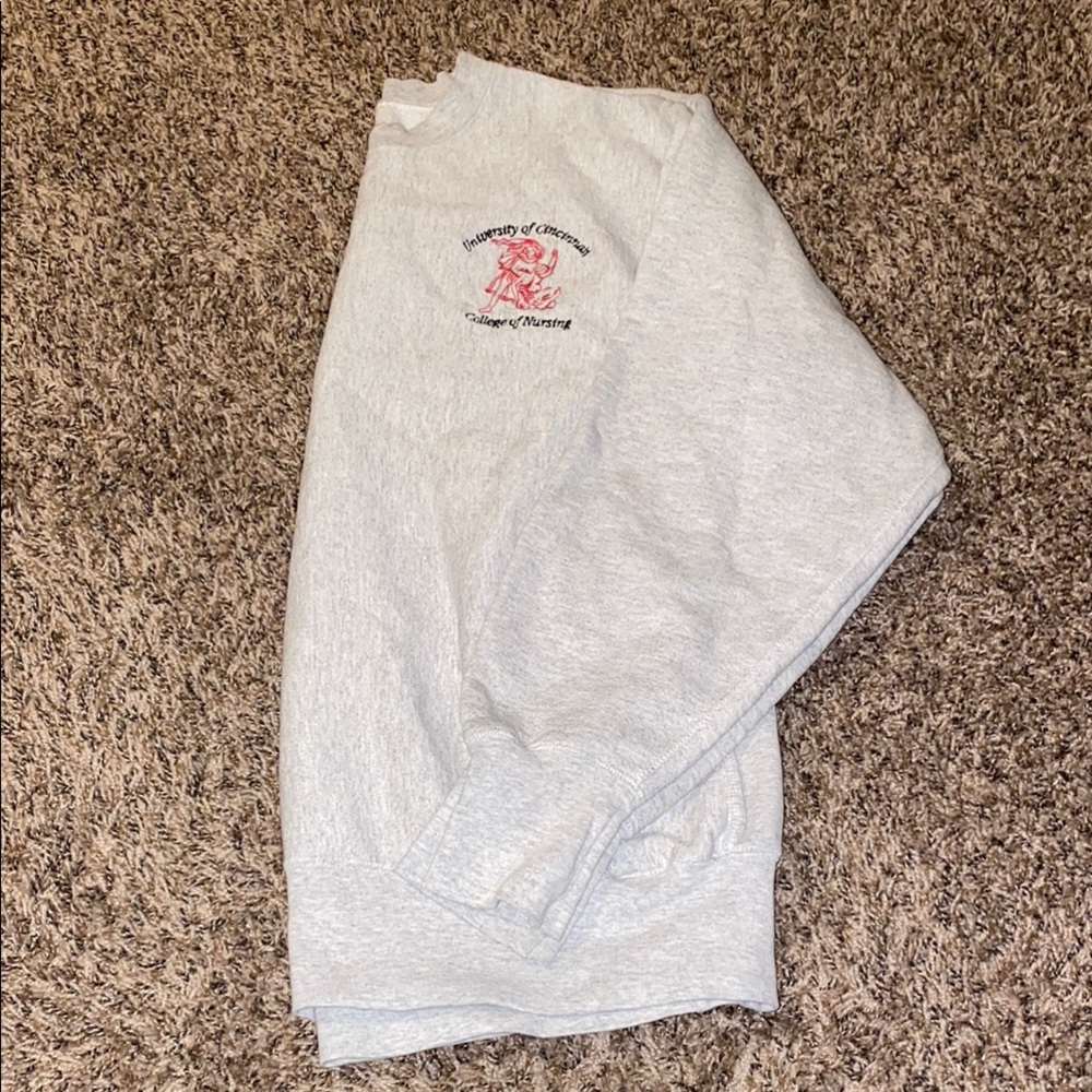 Gray University of Cincinnati College of Nursing Crewneck Sweatshirt